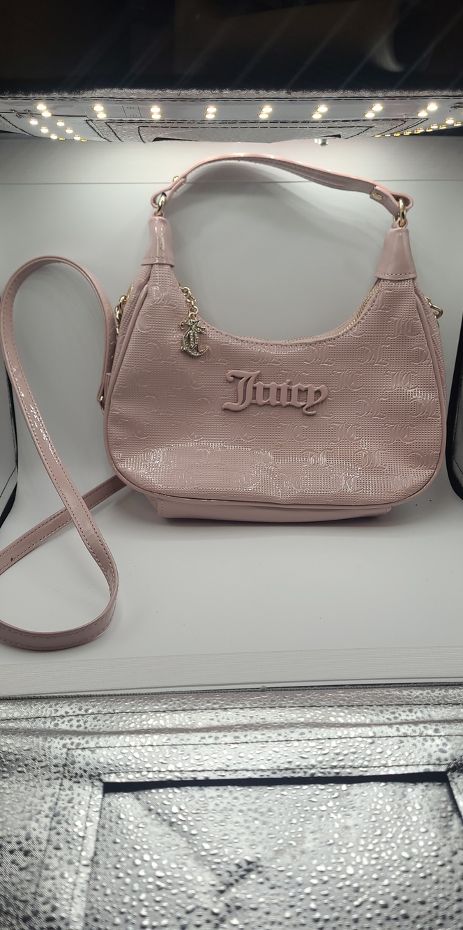 Juicy Couture Blush Pink Patent Shoulder Bag